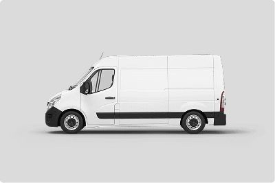 White trade fleet cargo van